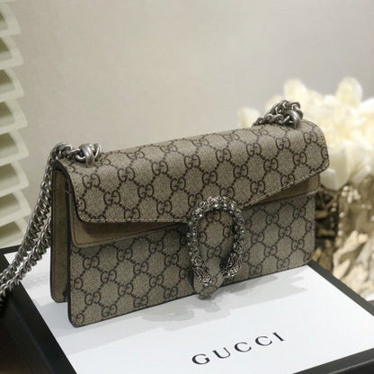 Gucci Dionysus GG Supreme Shoulder Bag With OG Box & Dust Bag