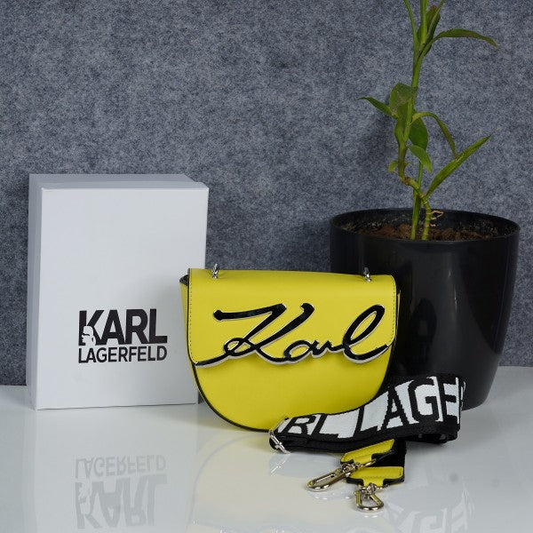 Karl Lagerfeld K Signature Round Cross Body Shoulder Bag With OG Box & Dust Bag