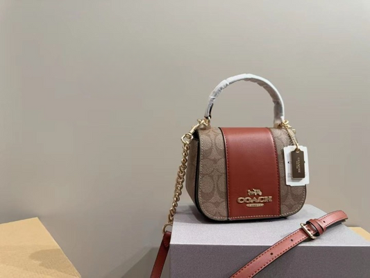 COACH LYSA TOP HANDLE TOP QUALITY BAG WITH FINE FINISHED METAL LOGO