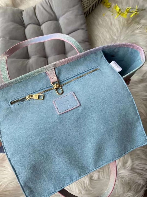 Louis Vuitton Neverfull Tote Bag Premium Quality With Extra Pouch & Dust Bag - OMBRE