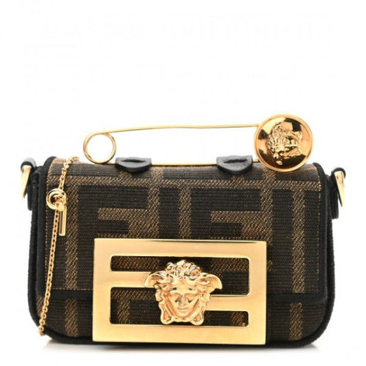 Fendi Fendace Nano Baguette Limited Edition Bag With OG Box & Dust Bag