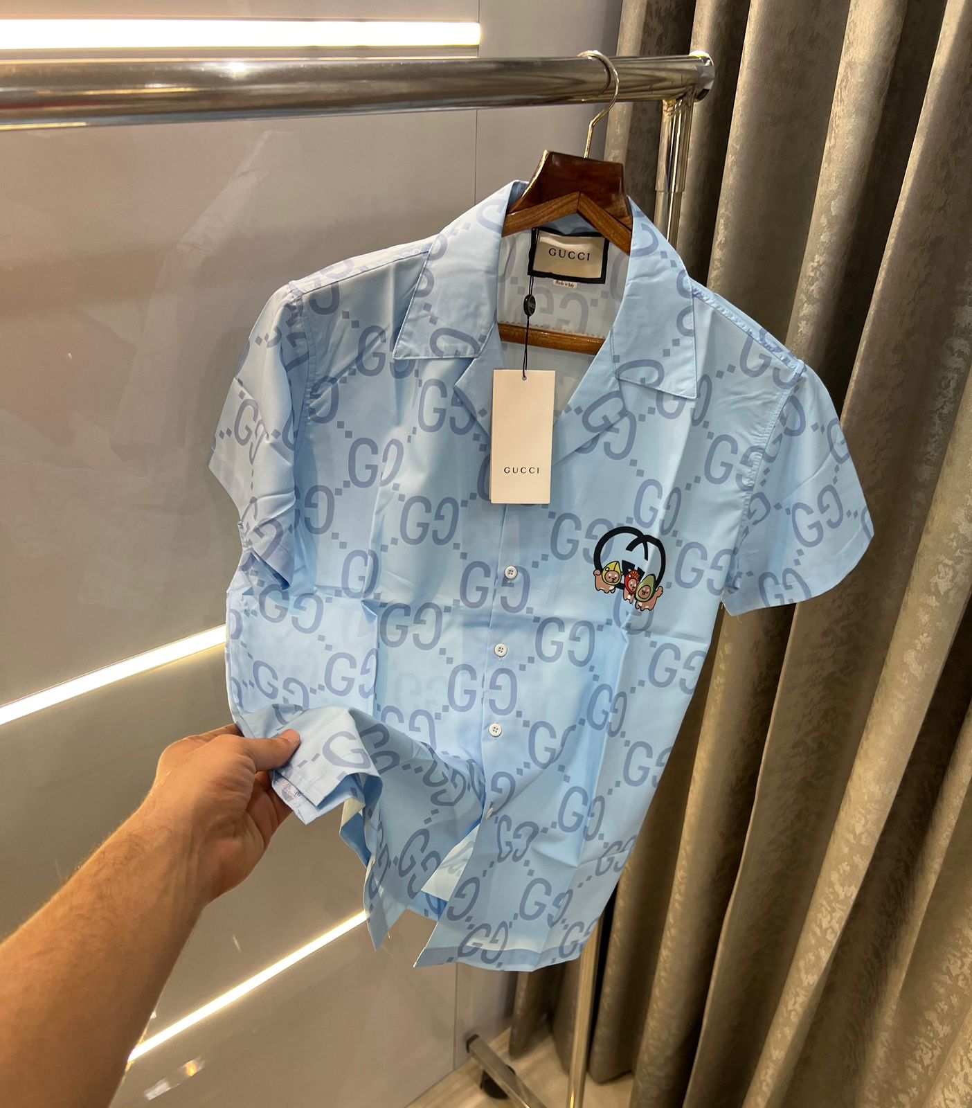 GUCCI PRINTED IMPORTED HALF SHIRT