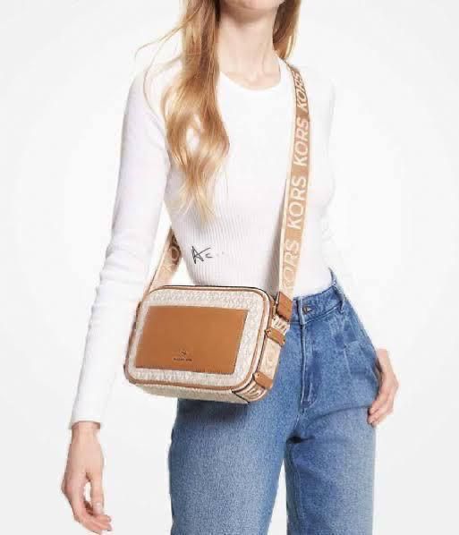 Michael Kors Logo Print Maeve Crossbody Bag