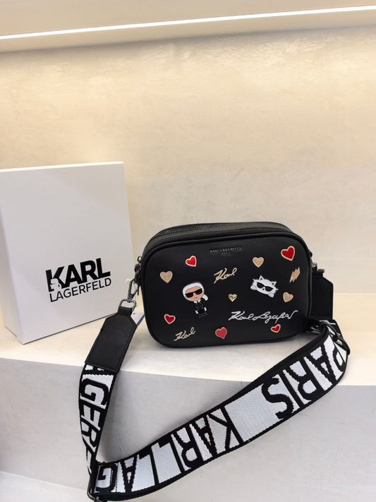 KARL INITIALS CAMERA BAG