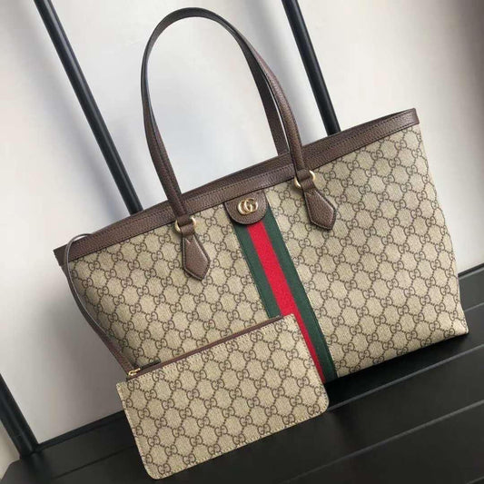 GUCCI BOAT TOTE BAGS WITH UTILITY POUCH