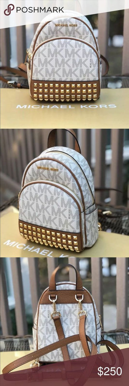 MICHAEL KORS NWT ABBEY STUDDED SMALL SIZE BACKPACK