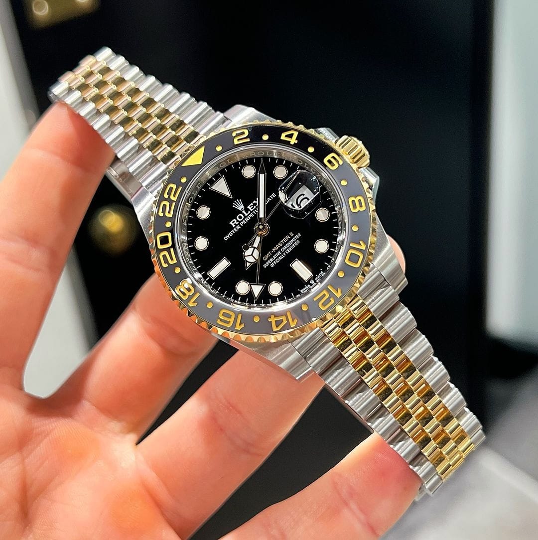 Rolex GMT MASTER 2 Gold Silver Watch