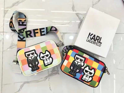 KARL MAYBELLE MULTI COLOR BLOCK CAMERA BAG