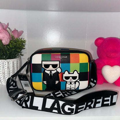 KARL MAYBELLE MULTI COLOR BLOCK CAMERA BAG