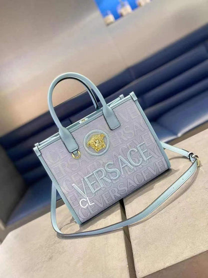 VERSACE ALL OVER LA MEDUSA TOTE BAG