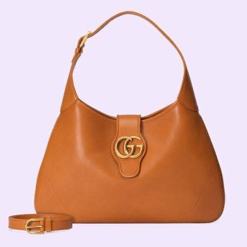 GUCCI APHRODITE LEATHER HOBO BAG WITH EXTENSION BELT