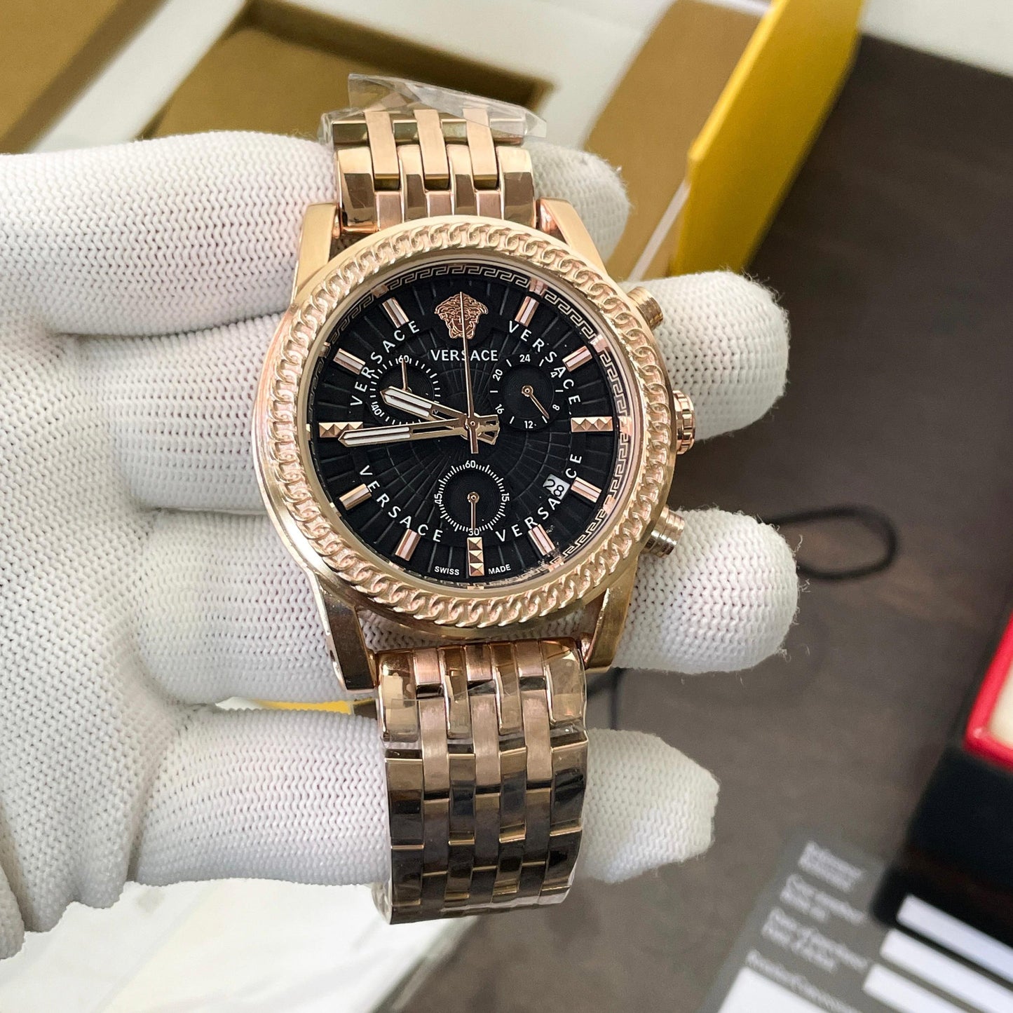 All New Versace Greca Rose Gold