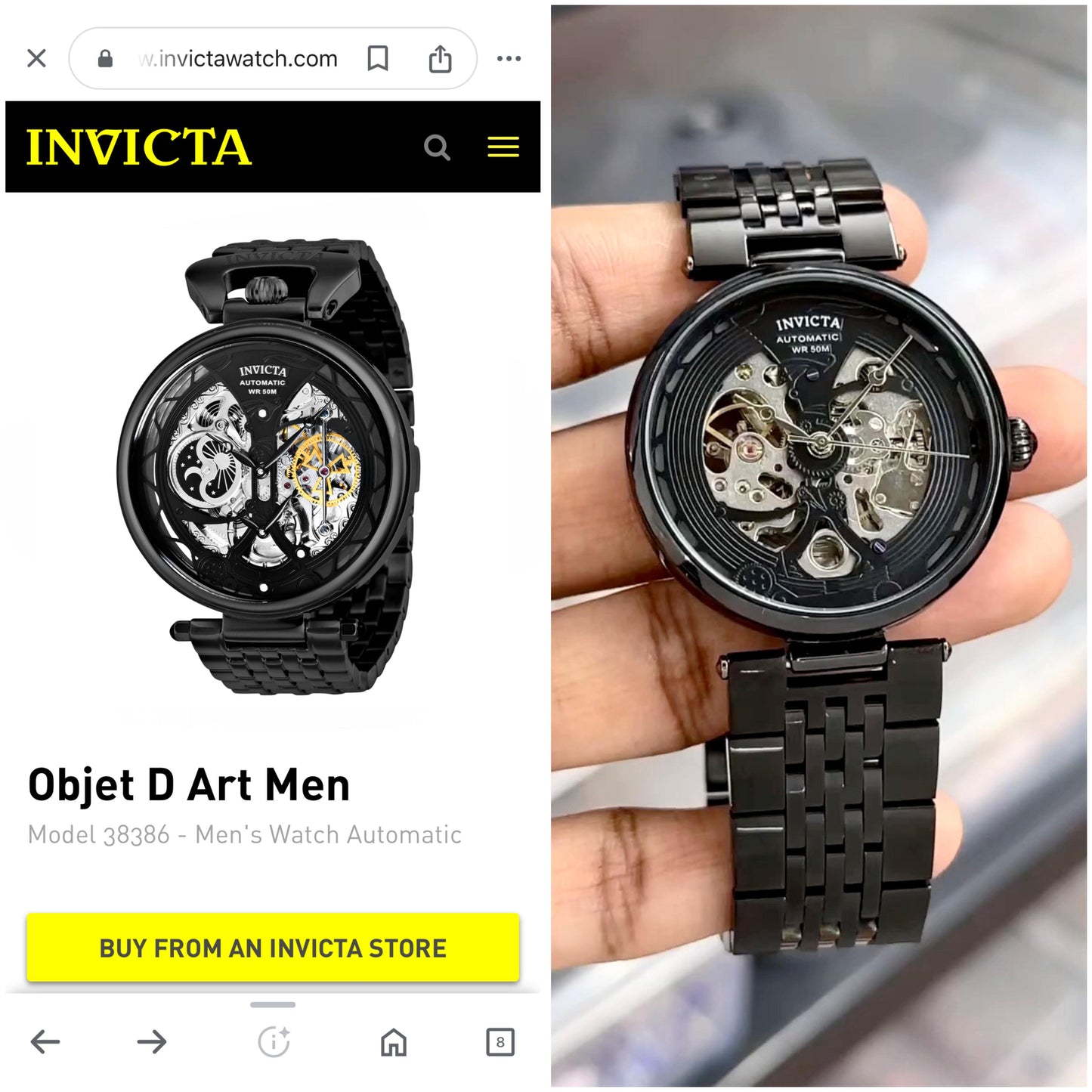 Invicta Objet D Art Original Model