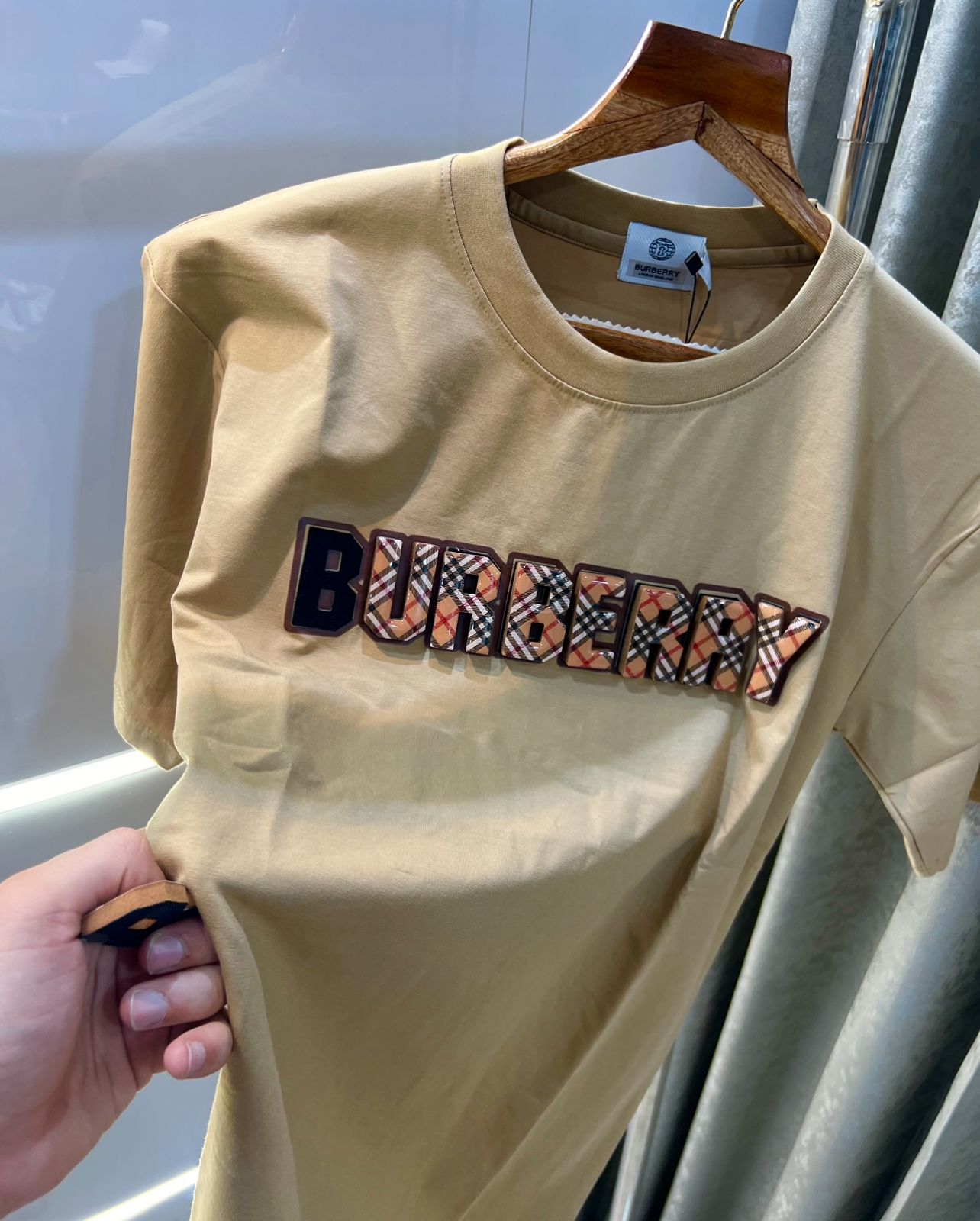 Burberry Logo Work Imported Oversized T-Shirt