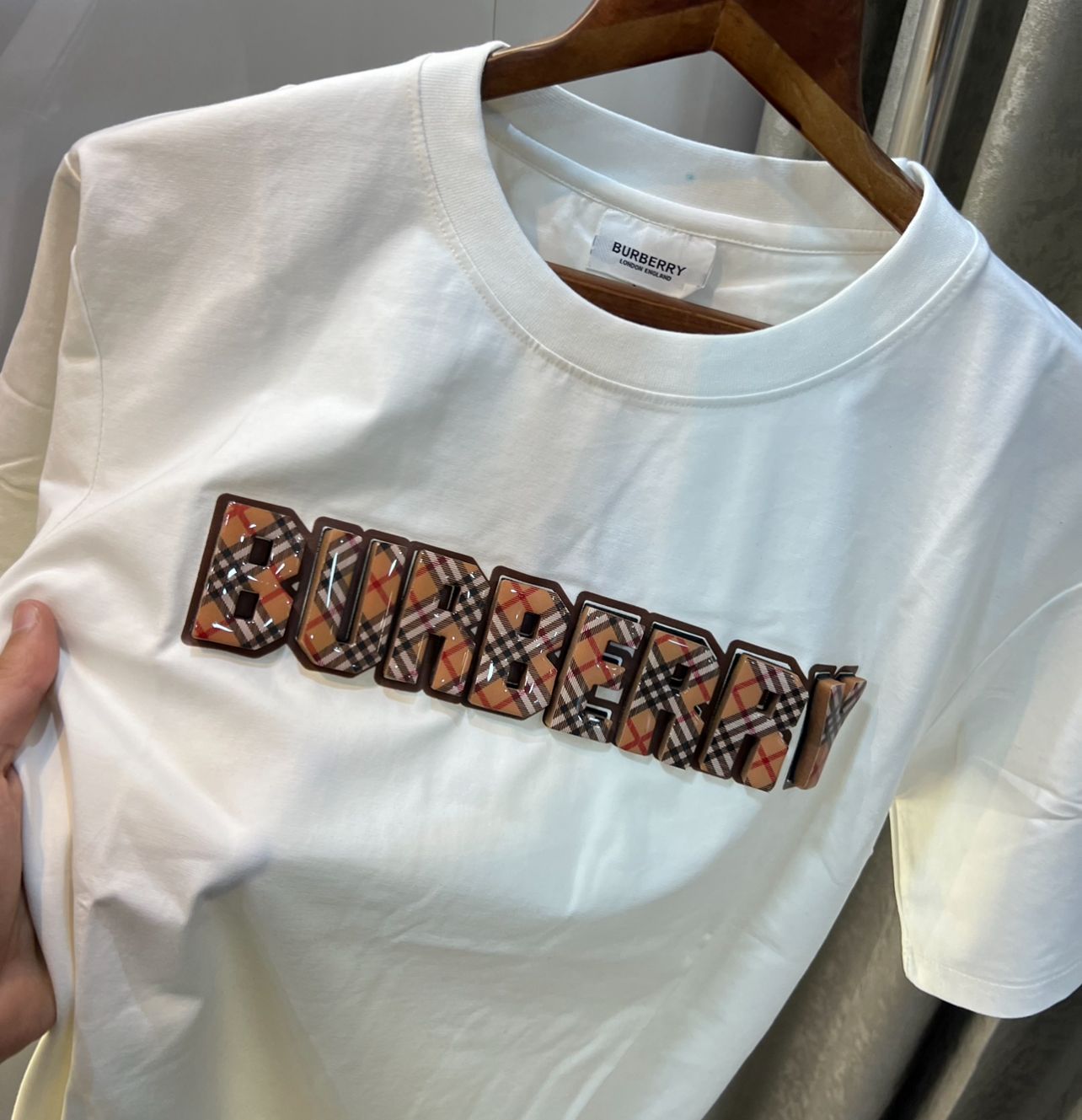 Burberry Logo Work Imported Oversized T-Shirt