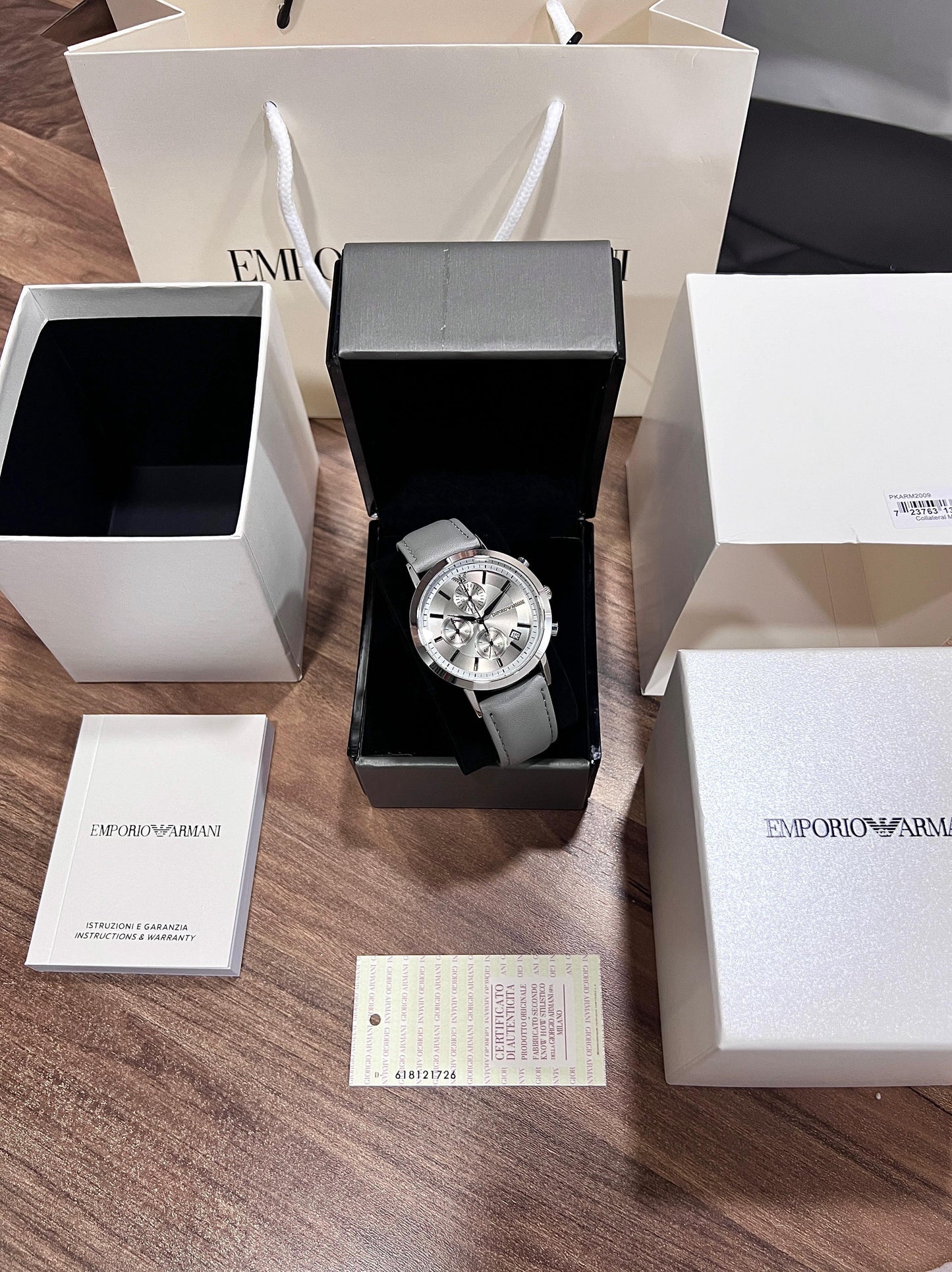 A fashion statement Grey Analog Emporio Armani