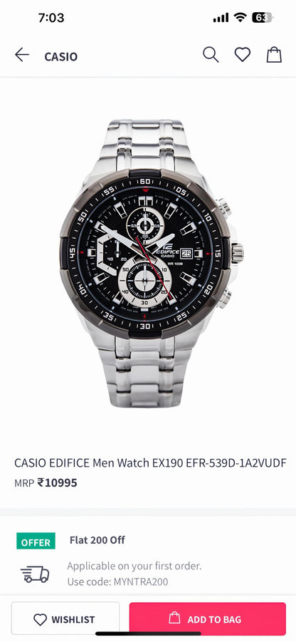 CASIO EDIFICE EFR 539 ULTRA PREMIUM Quality