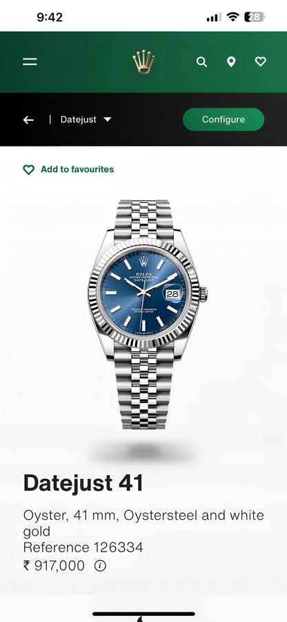 Rolex DateJust in Cool Blue