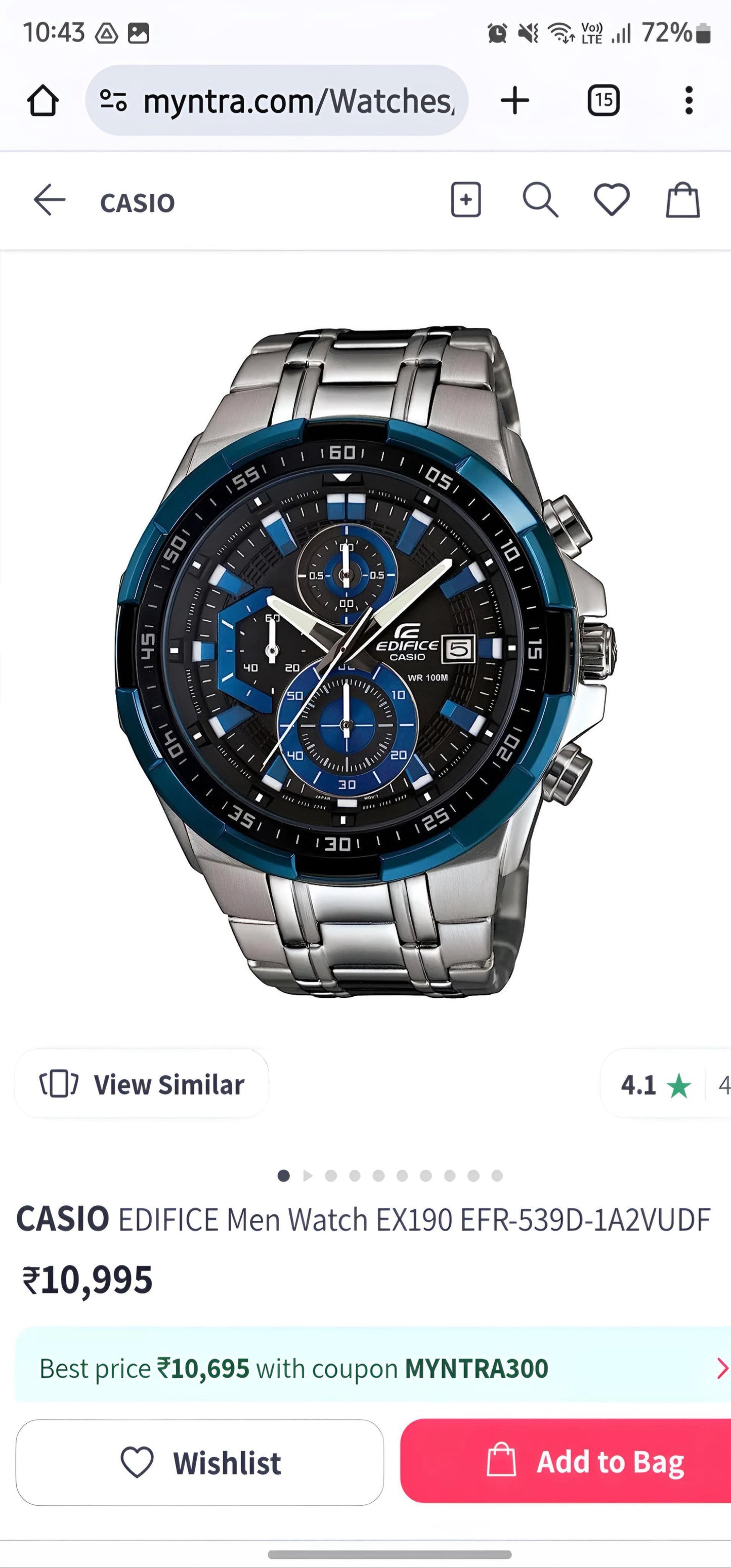 CASIO EDIFICE EFR 539 ULTRA PREMIUM QUALITY