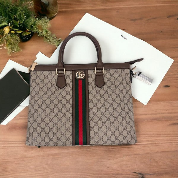 Gucci GG Supreme Ophidia Premium Tote Bag With Dust Bag & Shoulder Strap