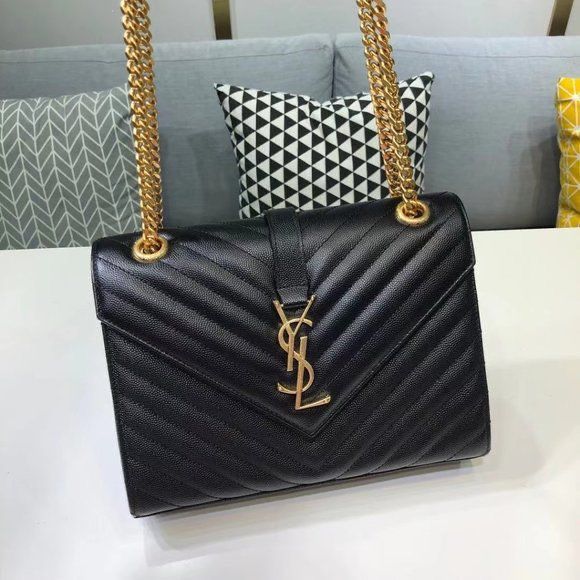 YSL MEDIUM ENVELOP SHOULDER BAG