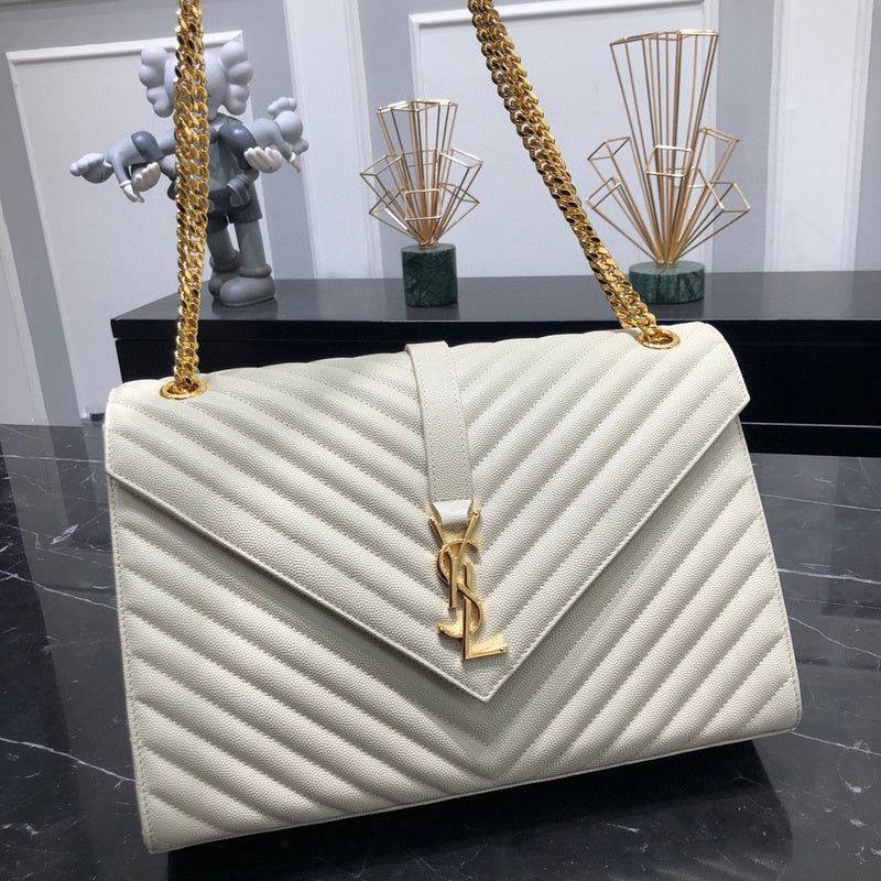 YSL MEDIUM ENVELOP SHOULDER BAG