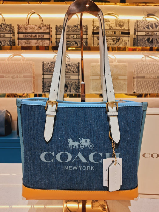 Coach Mollie Blue 25 Tote