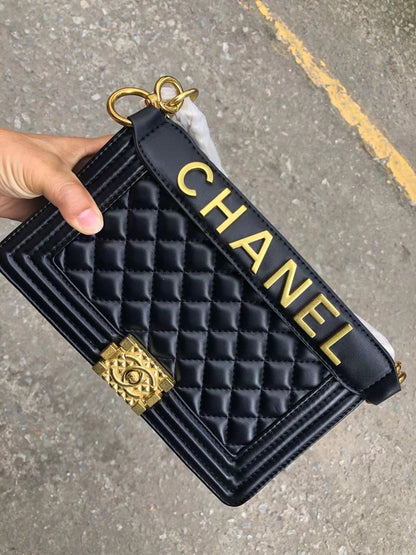 Chanel Lebouy Top Handle Logo Bag In Town