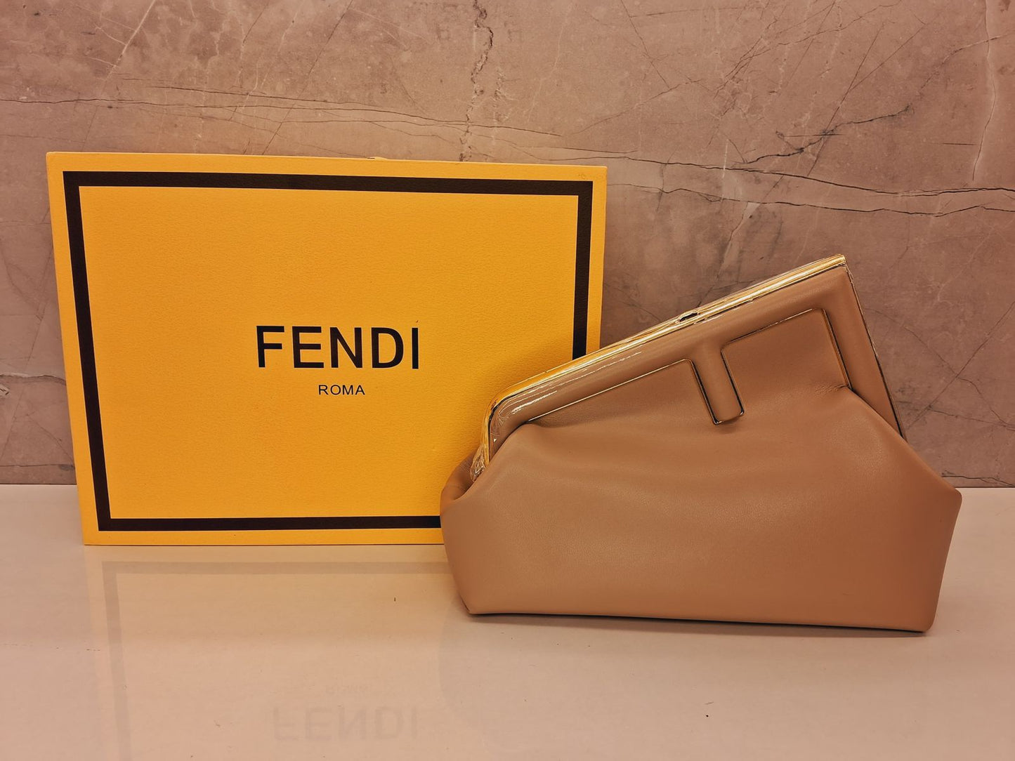 Fendi Women's Black Logo Detailed Small Clutch Bag