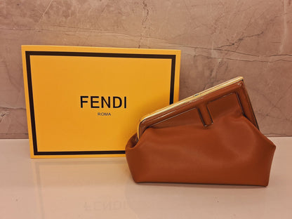 Fendi Women's Black Logo Detailed Small Clutch Bag