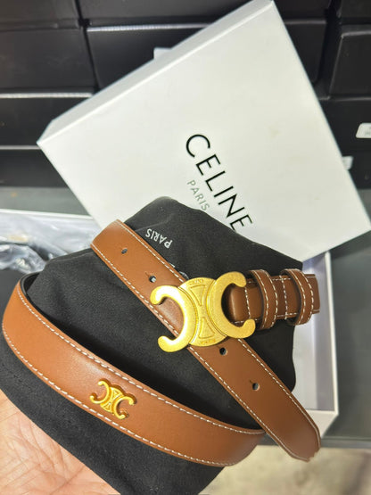 Celine Sleek Small Initials Belts