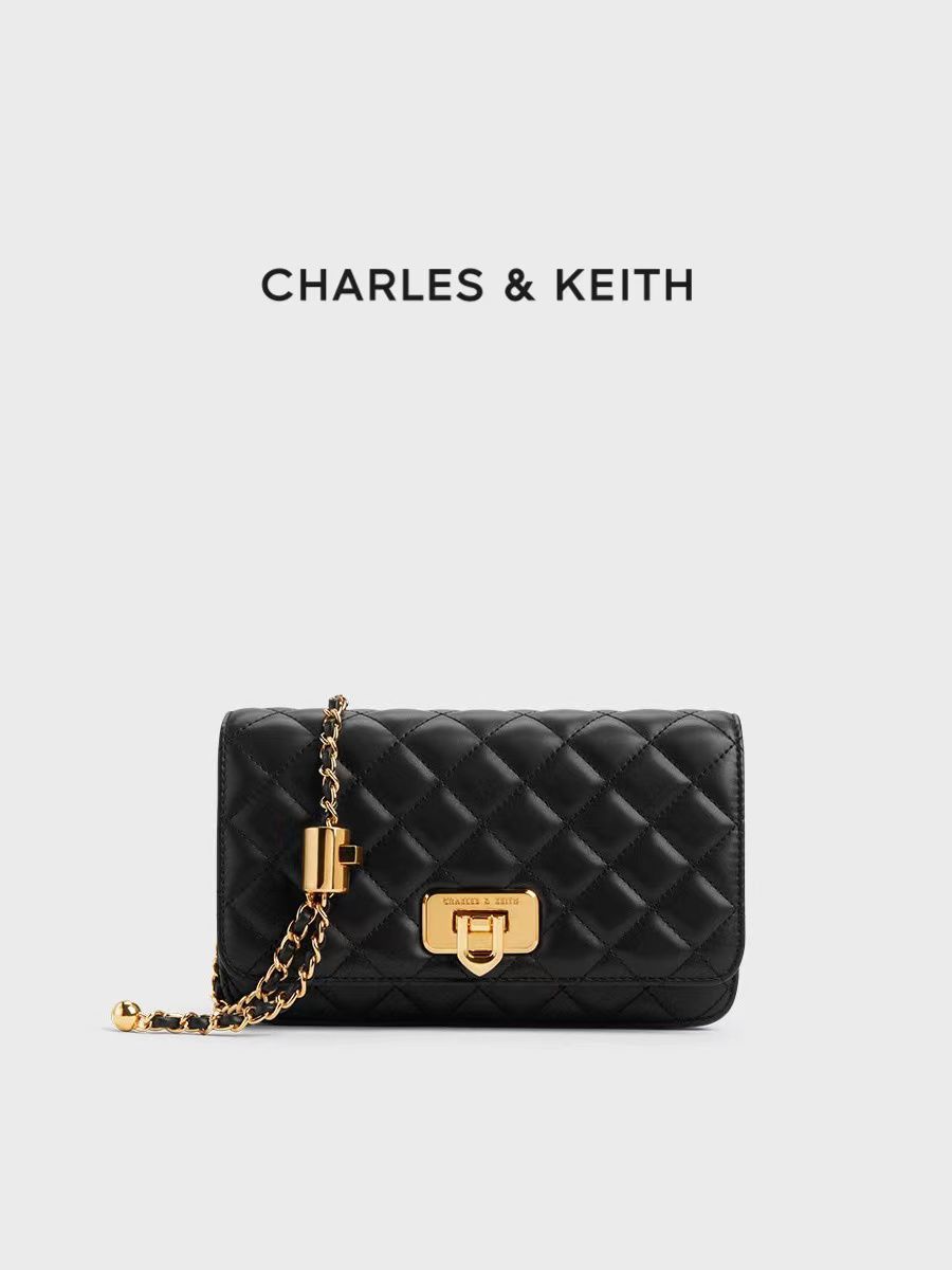 Charles Quilted Flip Lock Sling Bag In Town