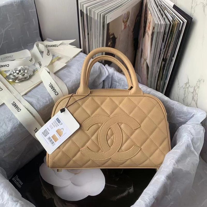 Chanel Vintage Grained Bowling Bag