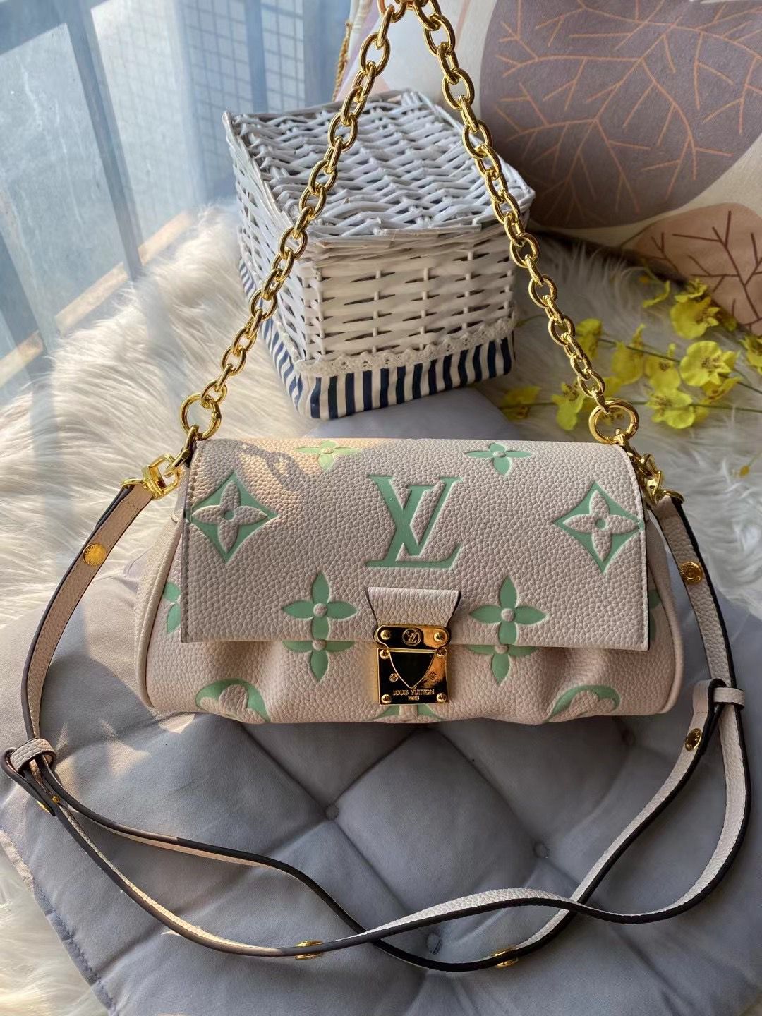 Louis Vuitton Favorite Empreinte Bicolor Monogram Bag