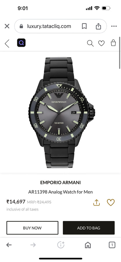 New Emporio Armani AR11398