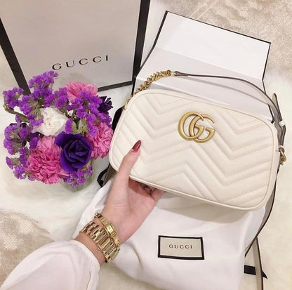 GUCCI MATTLASSE CAMERA SHAPE CROSSBODY BAG