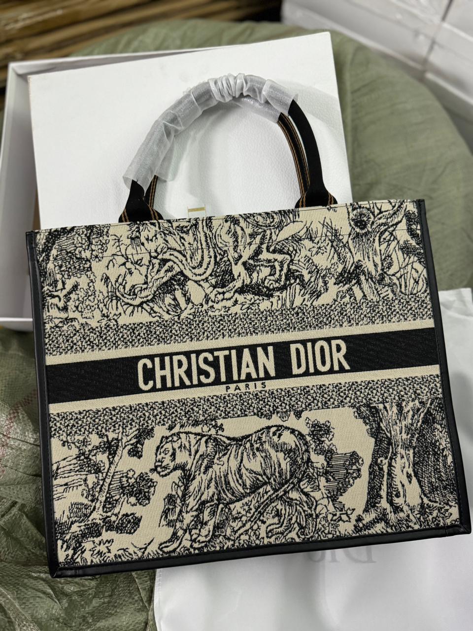 Dior Leather Embroideried Light Weight And Trendy Tote