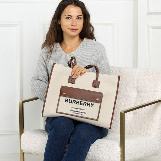 BURBERRY FREYA TOTE HORSEFERRY HIGH QUALITY BAG