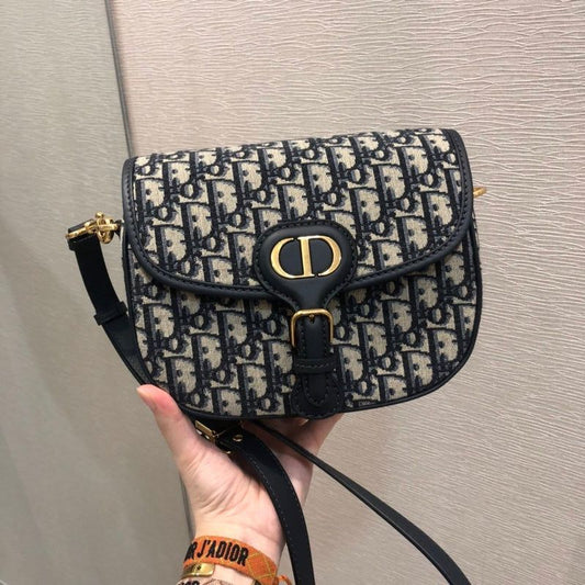 DIOR BOBBY BLUE JACQUARD BAG