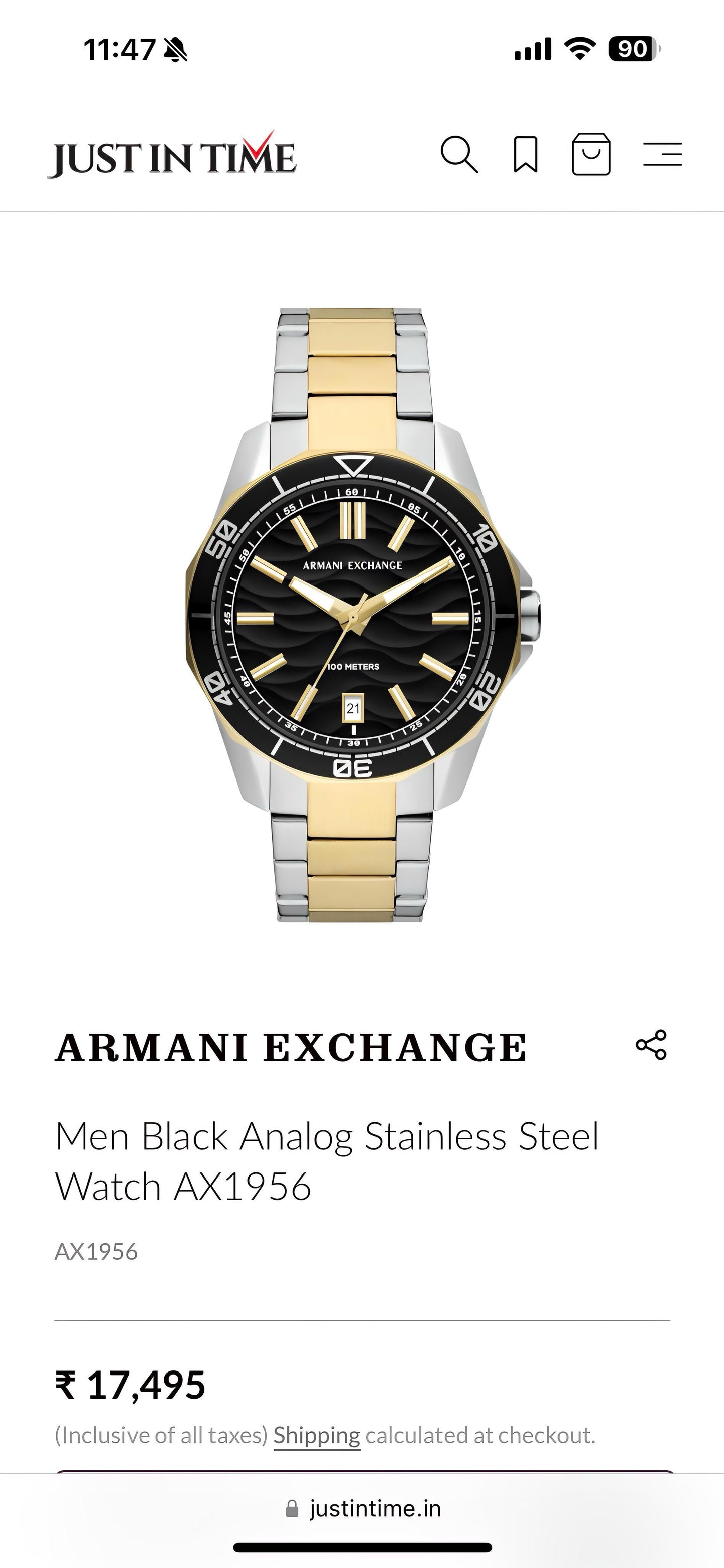 Exclusive Armani Exchange teaser watch