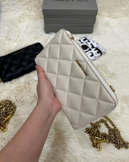 Charles & Keith CK Chain On Wallet With OG Box & Dust Bag