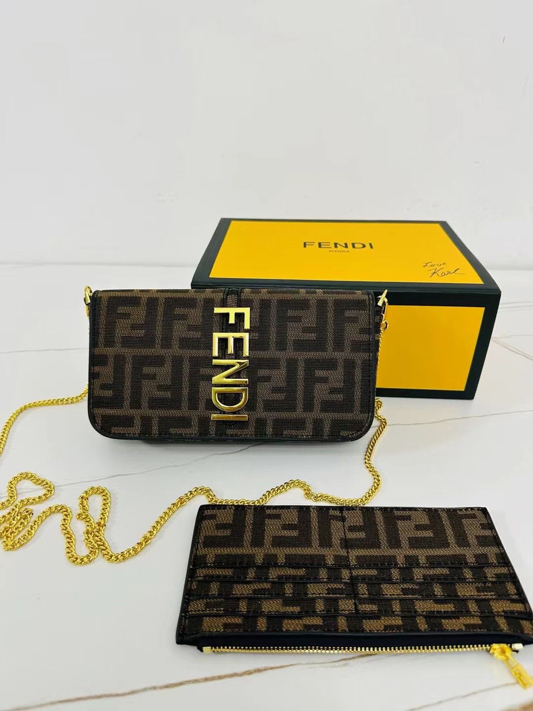 FENDI FELICIE LATEST SLING WITH ORGANISER POUCH