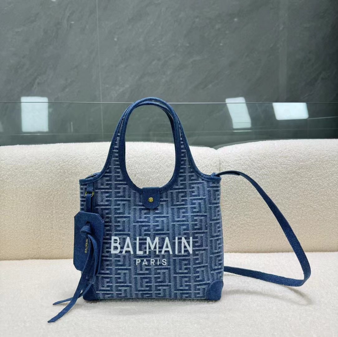 BALMAIN B-ARMY GROCORY TOTE BAG