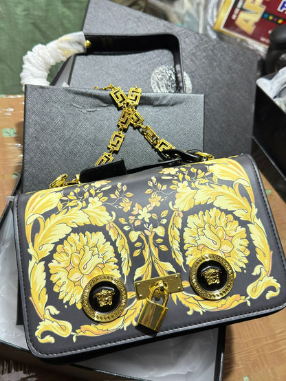 VERSACE BARROCO ICON SHOULDER BAGS