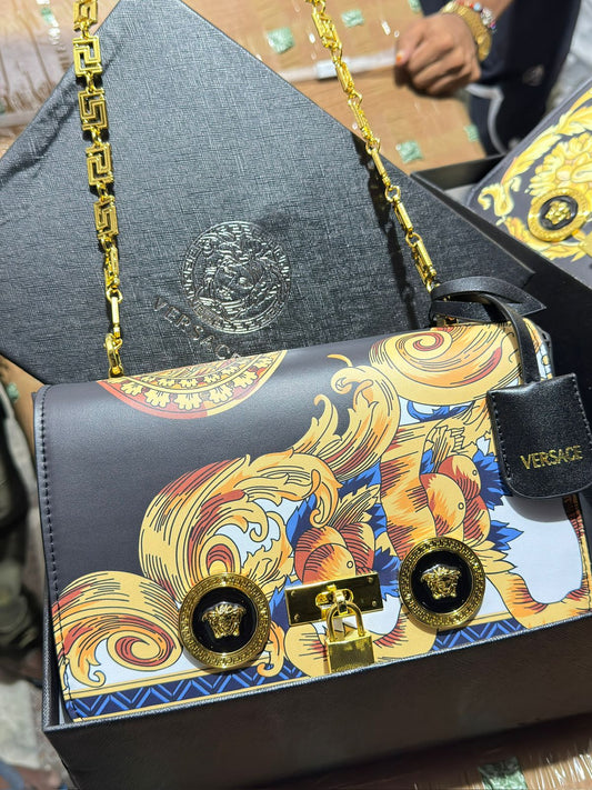 VERSACE BARROCO ICON SHOULDER BAGS