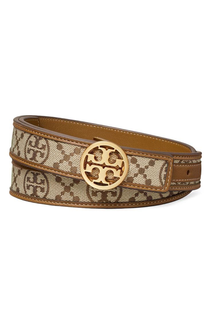TORY BURCH MONOGRAM JACQUARD BELTS