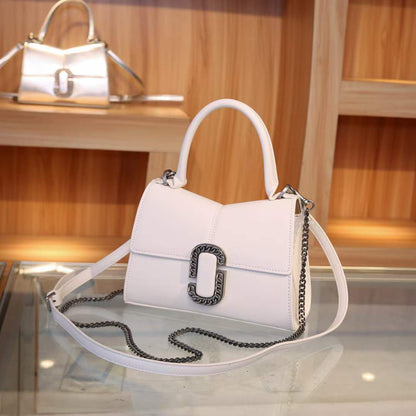 MARC JACOBS ST.MARC CONVERTIBLE TOP HANDLE SHOUDER STRAP AND CHAIN CROSSBODY BAG