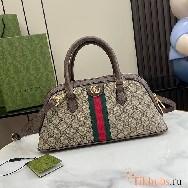 GUCCI OPHIDIA RECTANGULAR SHAPE ALMA TOP HANDLE BAG