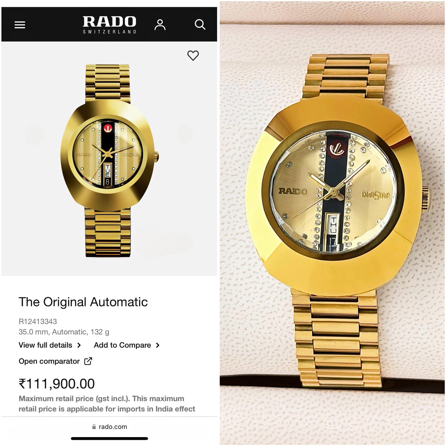 Rado Diastar Automatic Original Model Series