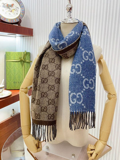 Gucci GG Denim Reversible Stole